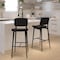 Flash Furniture Black LeatherSoft Barstools with Footrest, PK2 AY-S01-BK-GG - alternate 1